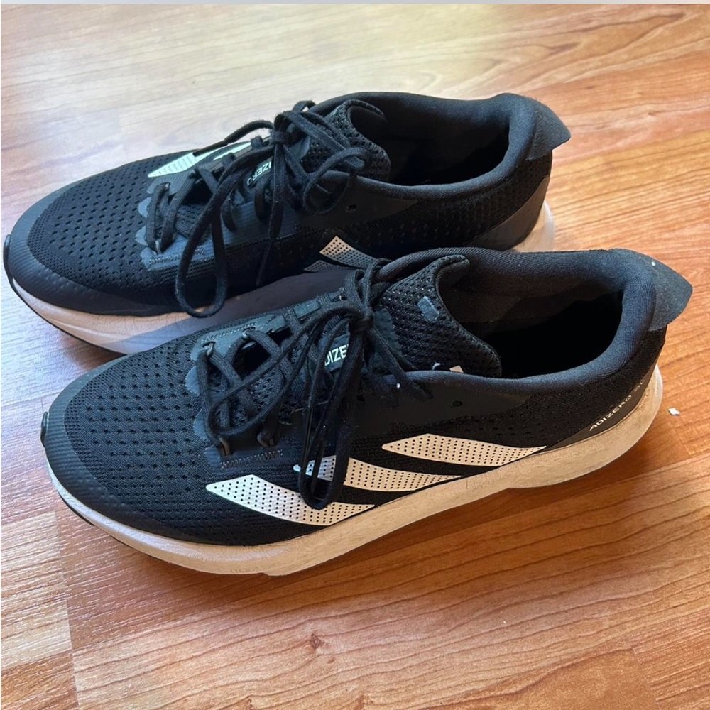 adidas Men's Black and White Athletic Shoes